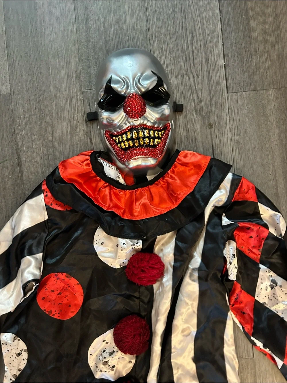 Big Top Bling Clown Kids Costume , Boy Size XL 14-16